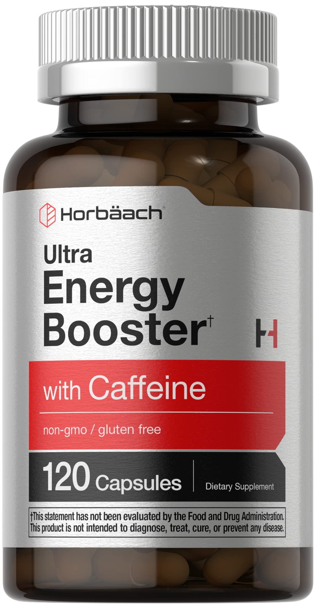Foto 2 pulgar | Suplemento Energético Horbaach Ultra con Cafeína y Vitamina B12 120 Cápsulas - Venta Internacional