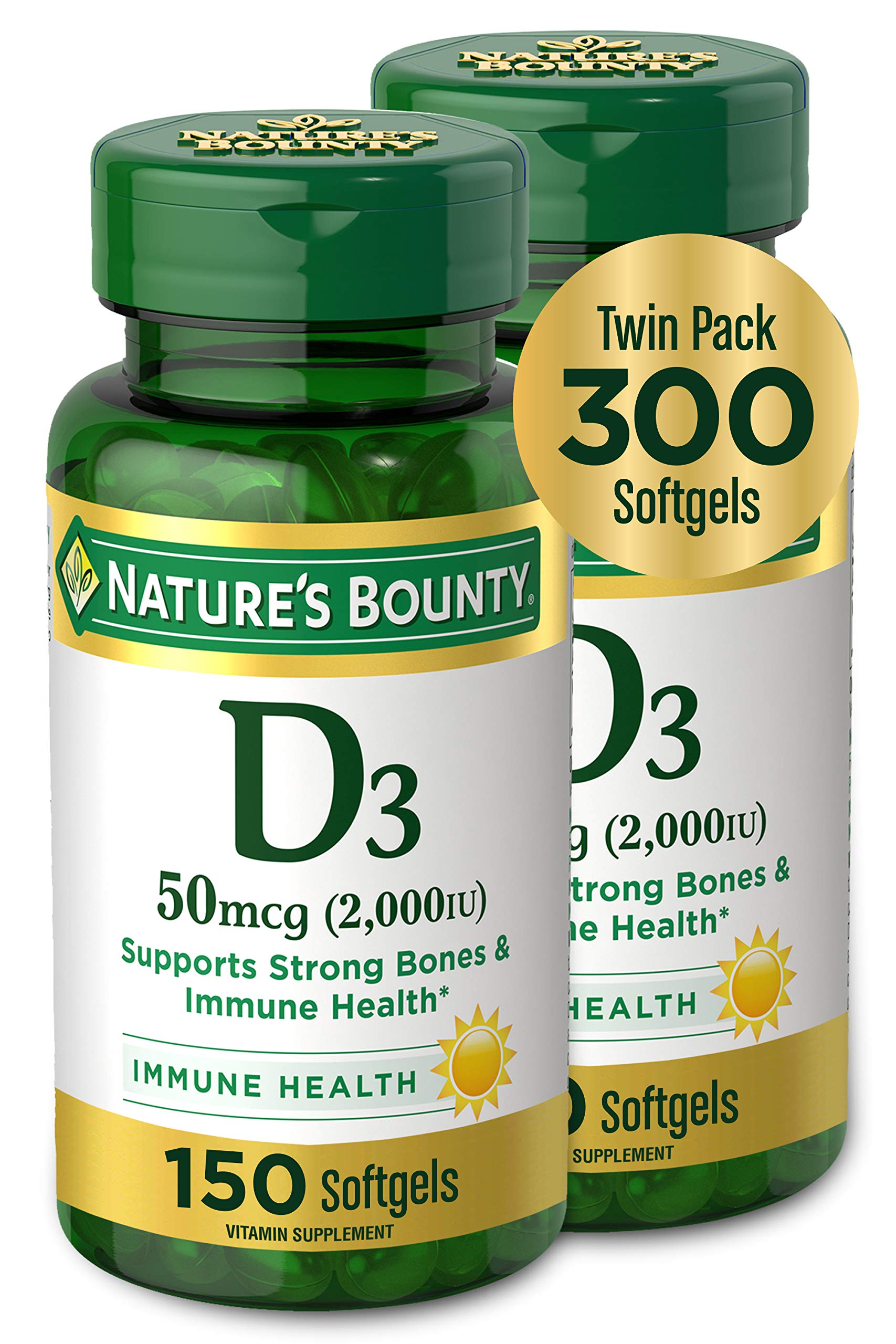 Foto 2 pulgar | Suplemento Nature's Bounty D3 de 2 Piezas-Venta Internacional