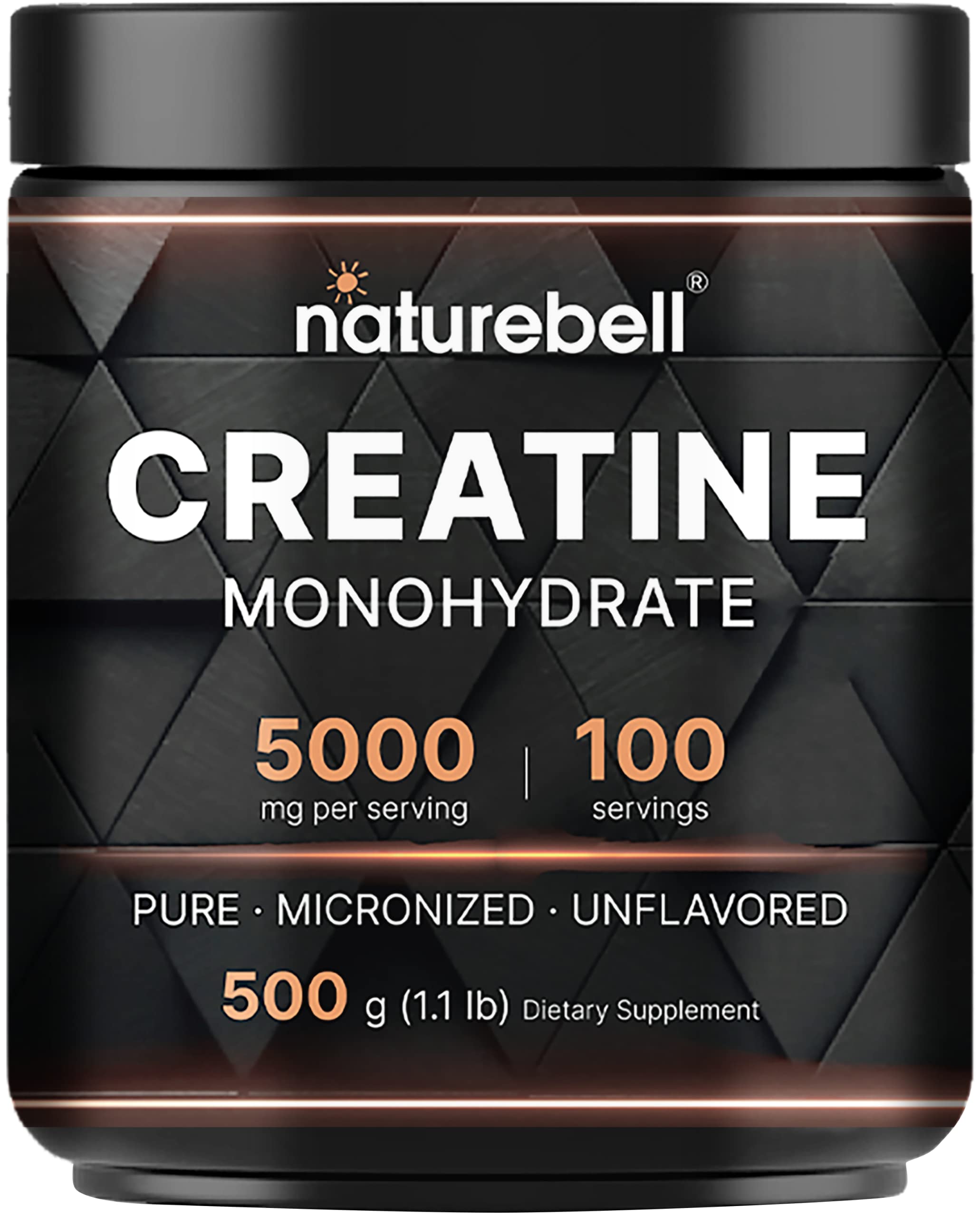 Foto 2 pulgar | Monohidrato de Creatina en Polvo Naturebell 500 G 100 Porciones - Venta Internacional