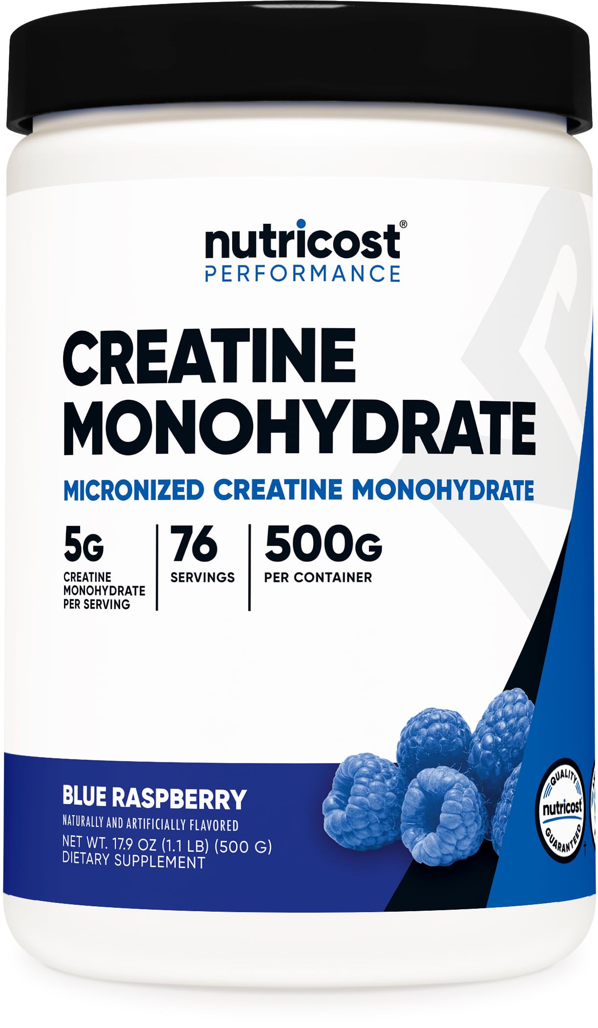 Foto 2 pulgar | Creatina Monohidratada en Polvo Nutricost Blue Raspberry 500 g - Venta Internacional