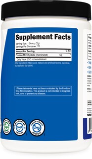 Foto 4 | Creatina Monohidratada en Polvo Nutricost Blue Raspberry 500 g - Venta Internacional