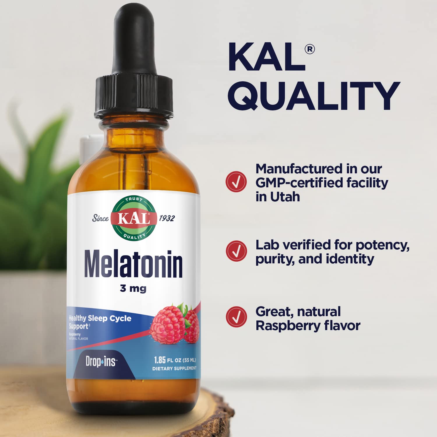 Foto 6 pulgar | Gotas Sleep Aid Kal Melatonin Dropins 3 Mg 55 Porciones - Venta Internacional