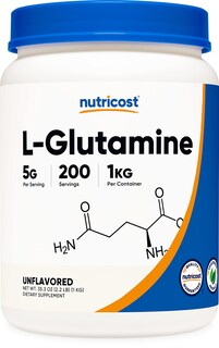 Foto 1 | L-Glutamina en Polvo Nutricost 1 kg sin Sabor sin OGM sin Gluten - Venta Internacional
