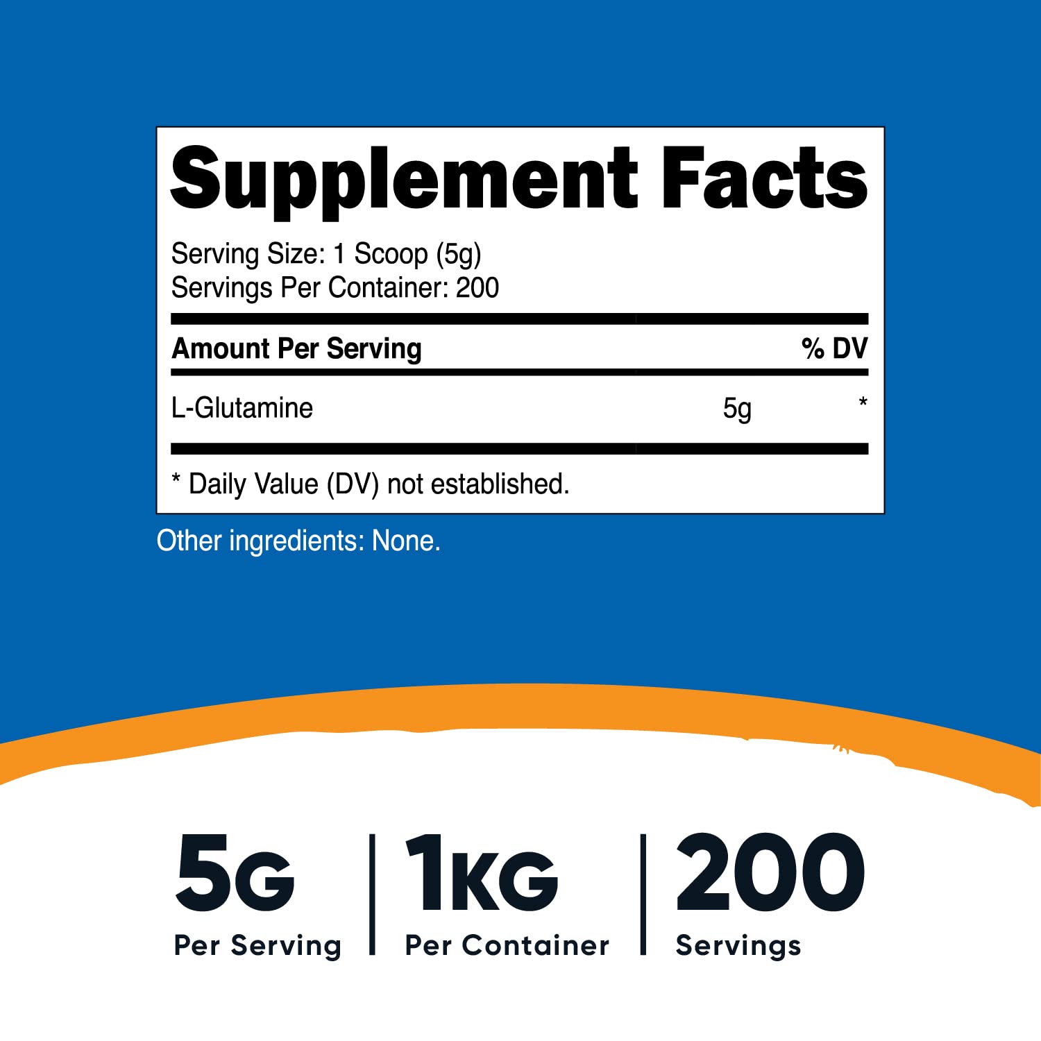 Foto 3 pulgar | L-Glutamina en Polvo Nutricost 1 kg sin Sabor sin OGM sin Gluten - Venta Internacional
