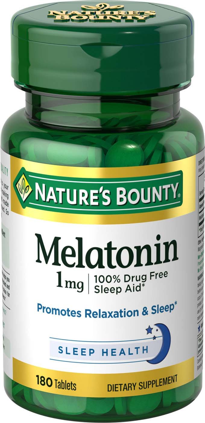 Foto 2 pulgar | Melatonina Sleep Aid Nature's Bounty 1 Mg 180 Comprimidos - Venta Internacional