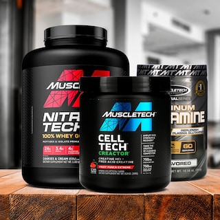 Foto 1 | Combo De Proteina Nitro Tech Whey Gold Muscletech+ Platinum 100% + Creatina Creactor Muscletech