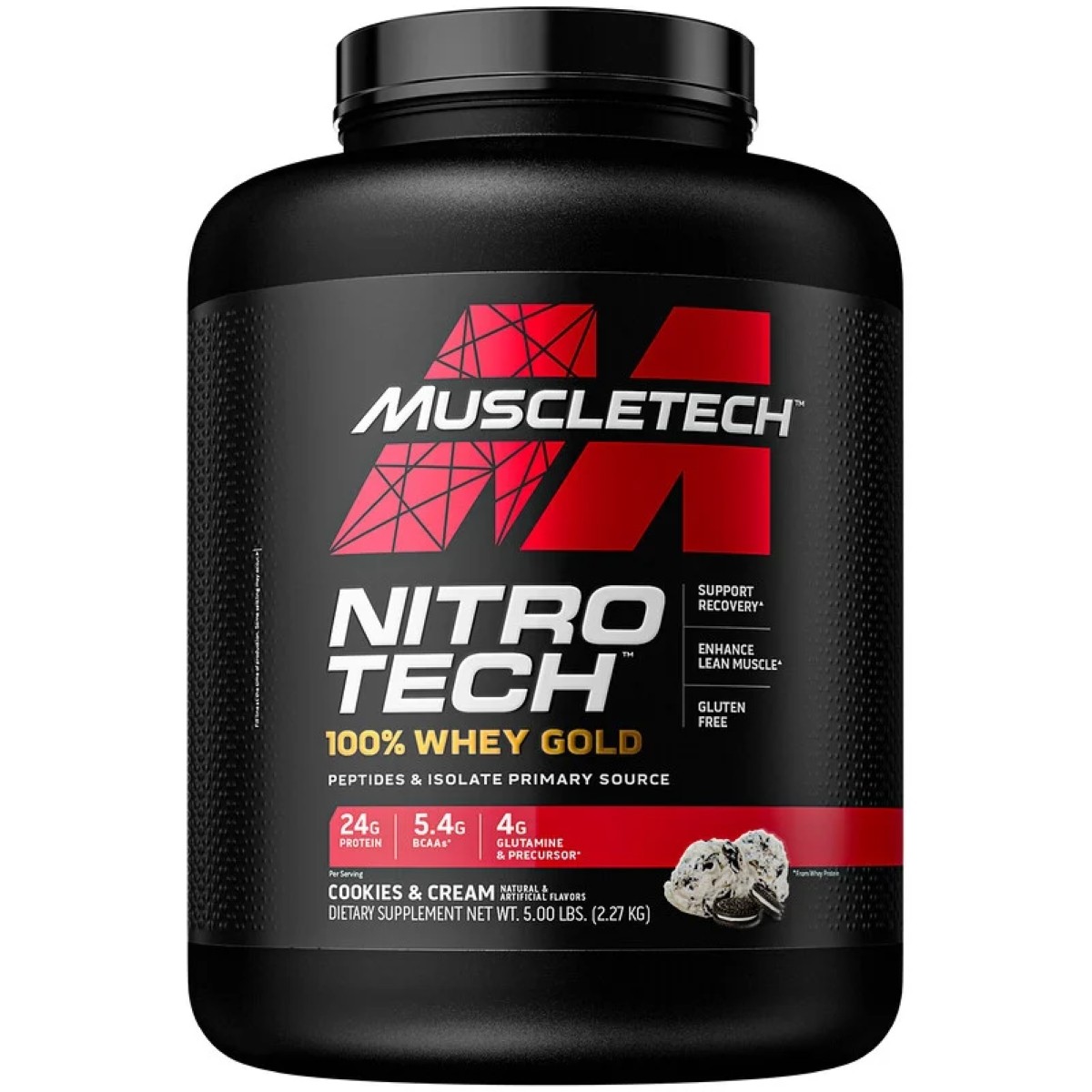 Foto 3 pulgar | Combo De Proteina Nitro Tech Whey Gold Muscletech+ Platinum 100% + Creatina Creactor Muscletech
