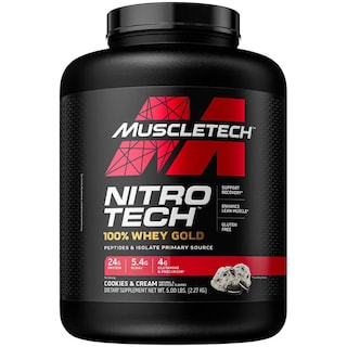 Foto 2 | Combo De Proteina Nitro Tech Whey Gold Muscletech+ Platinum 100% + Creatina Creactor Muscletech