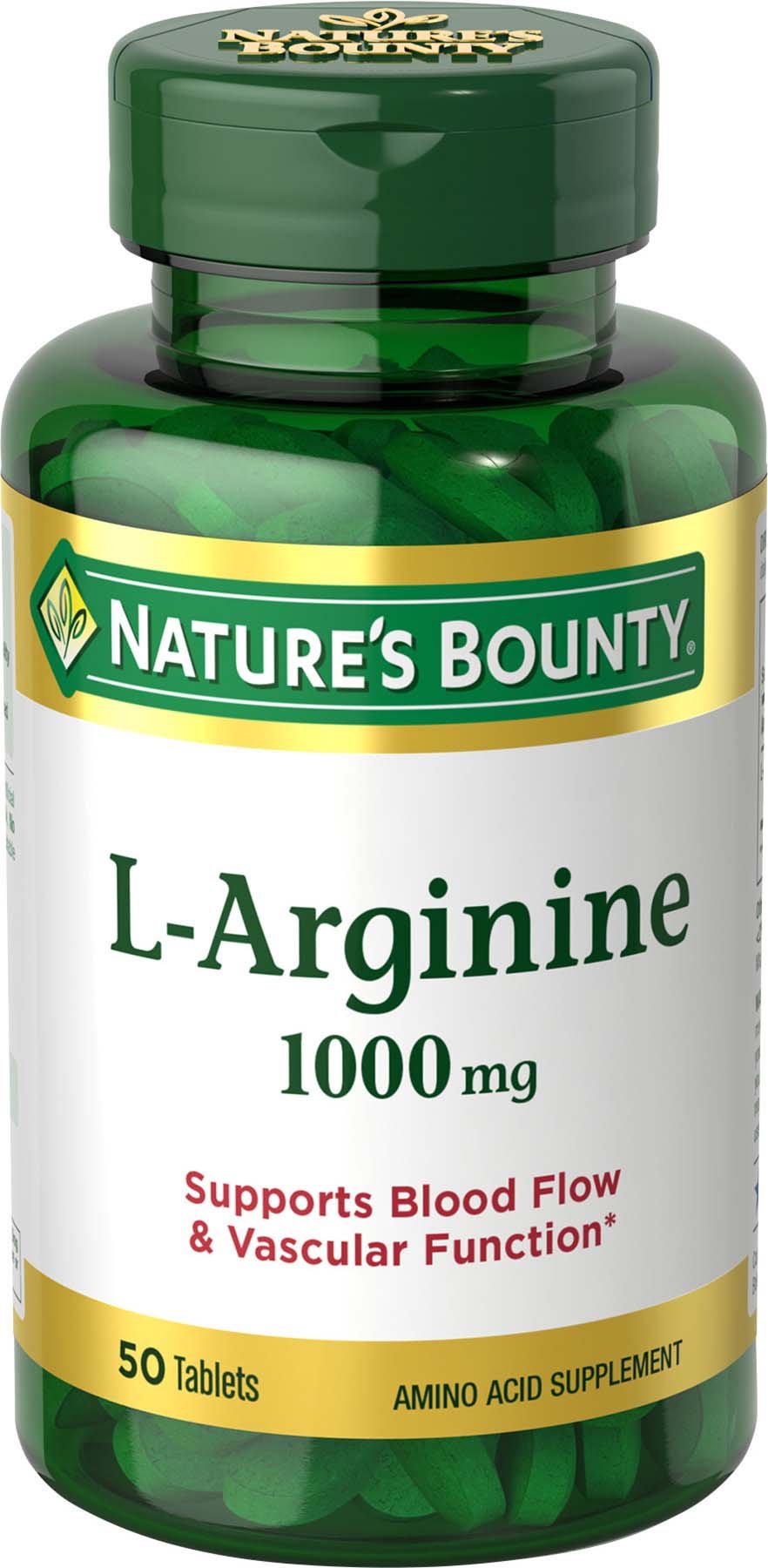Foto 2 pulgar | Suplemento Nature's Bounty L-arginina de 50 Tabletas-Venta Internacional