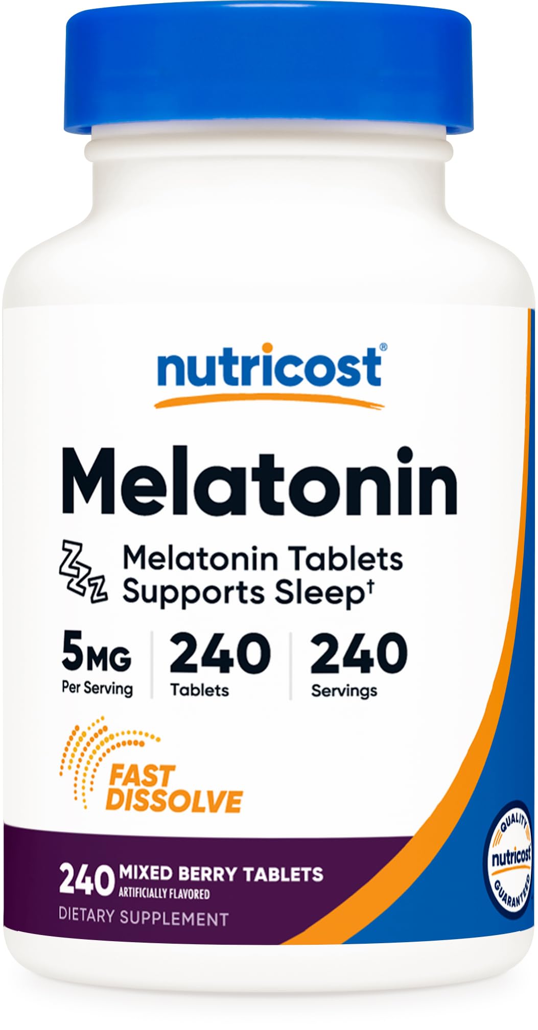 Foto 1 | Suplemento Nutricost Melatonin 5 Mg 240 Comprimidos- Venta Internacional