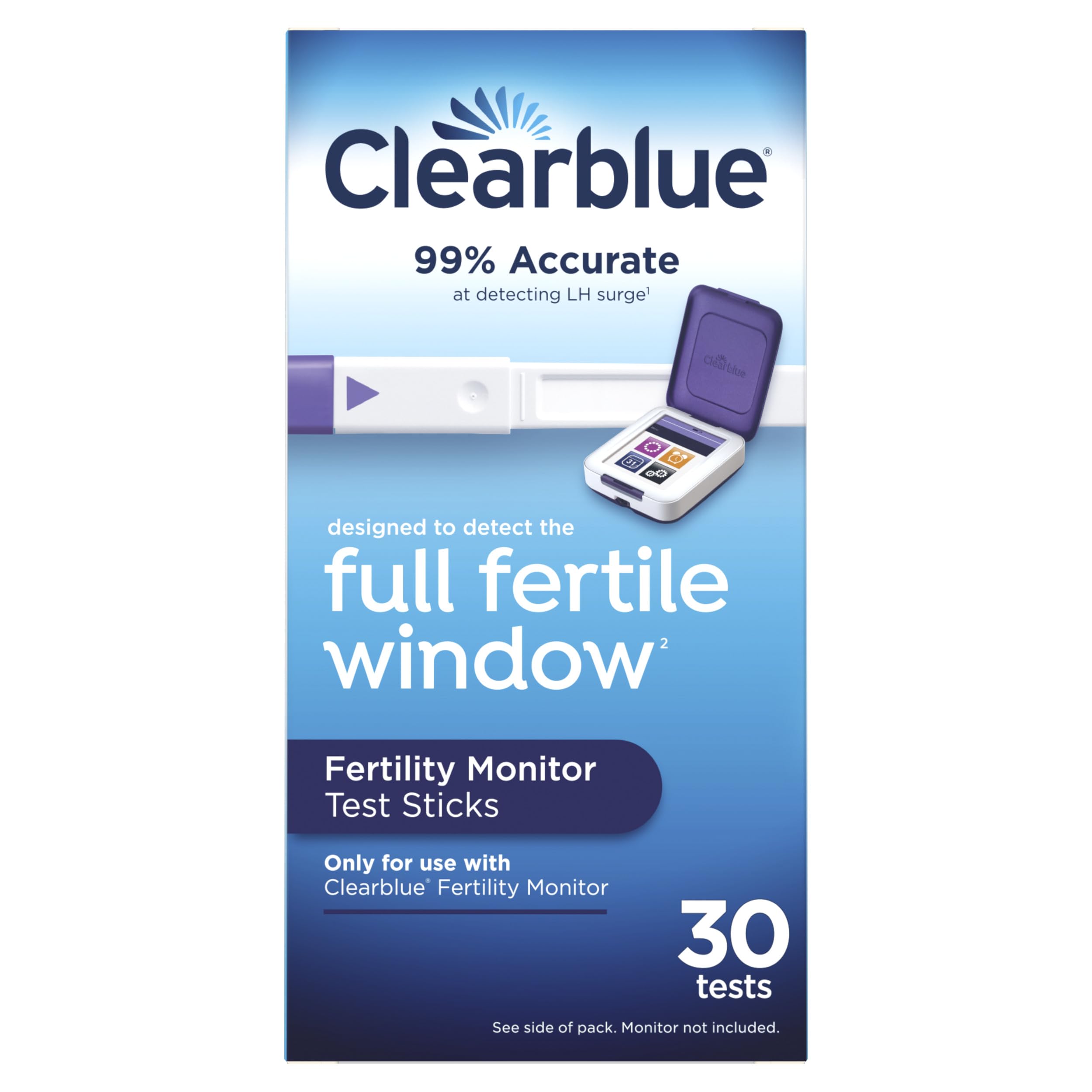 Foto 1 | Varillas de Prueba Clearblue 30 Unidades - Venta Internacional