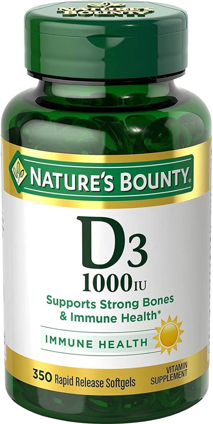 Suplemento Nature's Bounty D3 de 350 Comprimidos-Venta Internacional