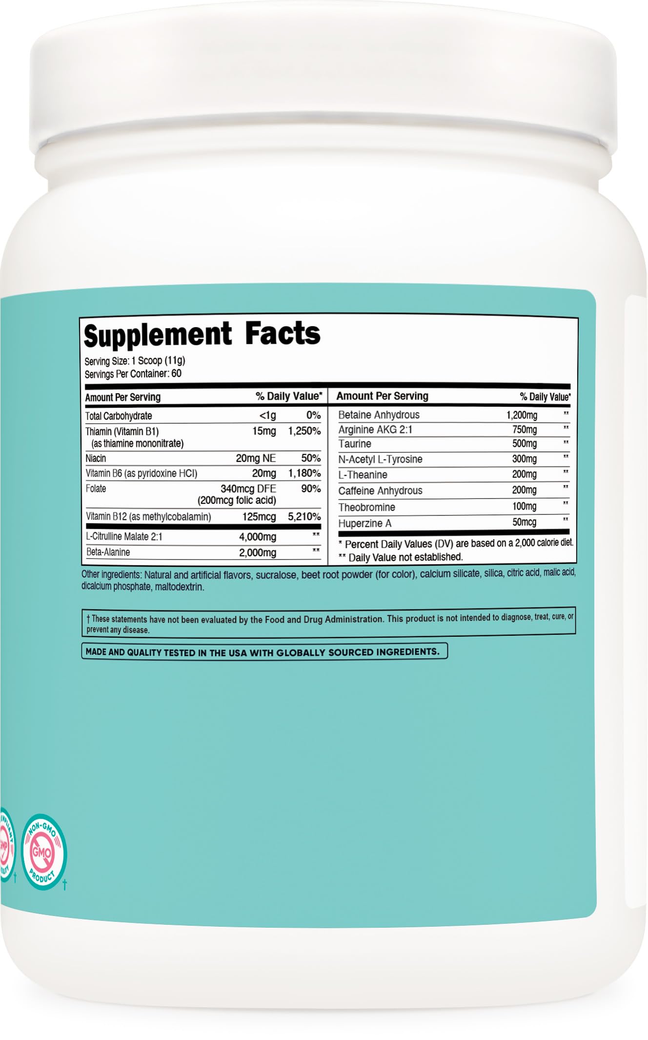 Foto 6 pulgar | Ponche de Frutas Nutricost en Polvo para Mujer Antes del Entrenamiento 60 Porciones 660 g - Venta Internacional