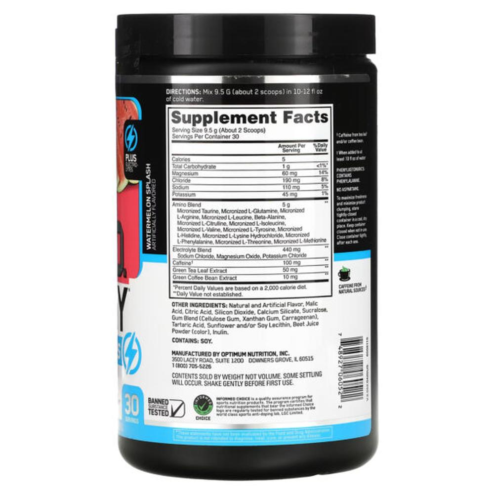 Foto 3 pulgar | Aminoácidos Bcaas Energía Electrolitos Optimum Nutrition Amino Energy 30 Servicios