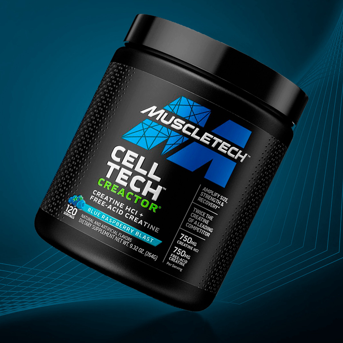 Foto 2 pulgar | Creatina Creator Muscletech Blue Raspberry