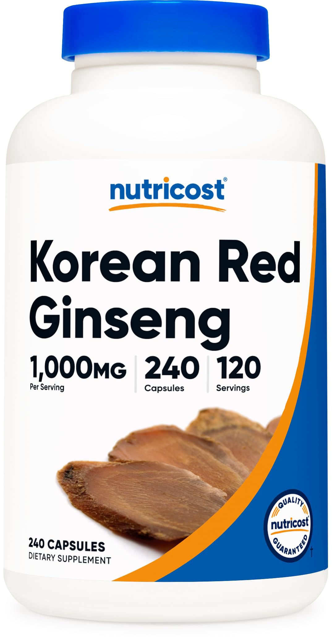 Foto 2 pulgar | Suplemento Nutricost Ginseng Coreano 1000 mg 240 Cápsulas - Venta Internacional