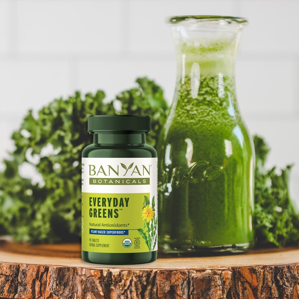 Foto 4 pulgar | Suplemento Banyan Botanicals Everyday Greens 90 Comprimidos - Venta Internacional
