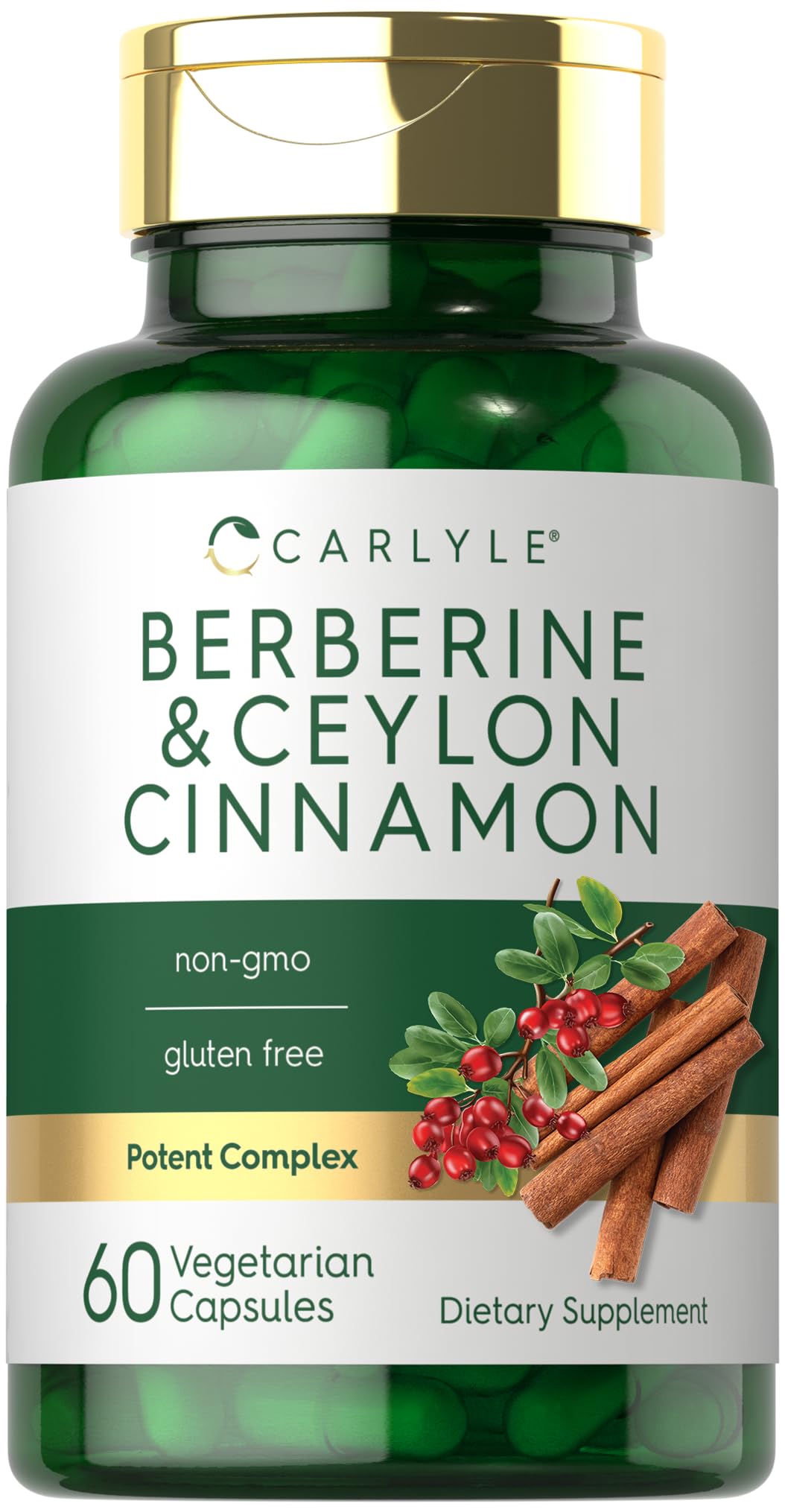 Foto 1 | Suplemento Carlyle Berberine Canela de Ceilán 2000 Mg 60 Cápsulas - Venta Internacional