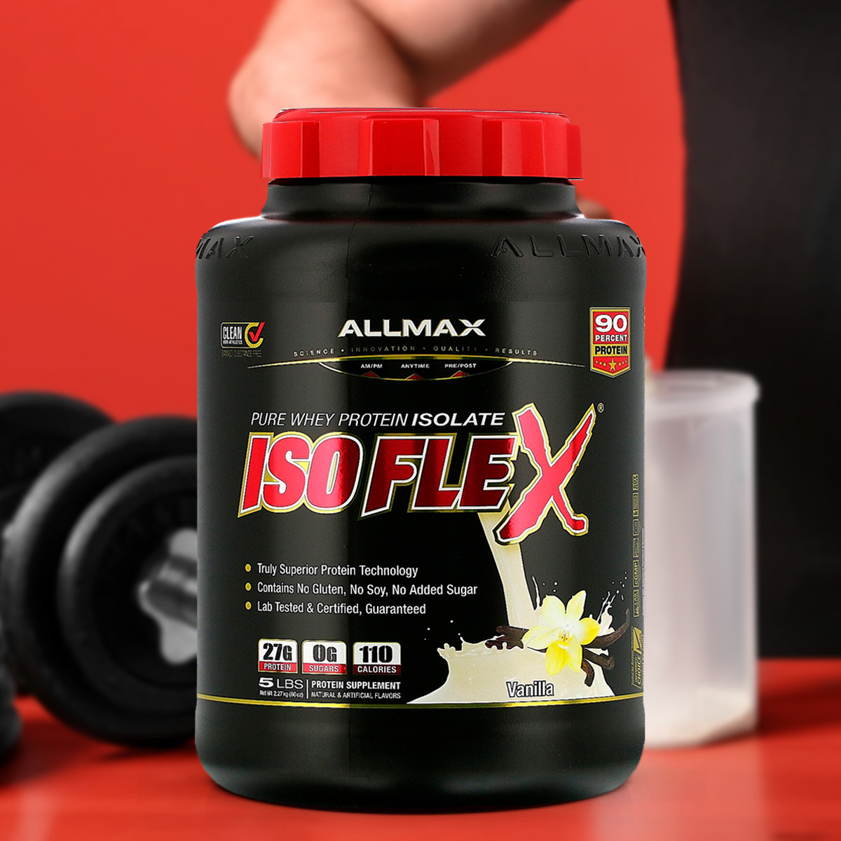 Foto 2 pulgar | Proteina Isolatada Isoflex Allmax Vainilla