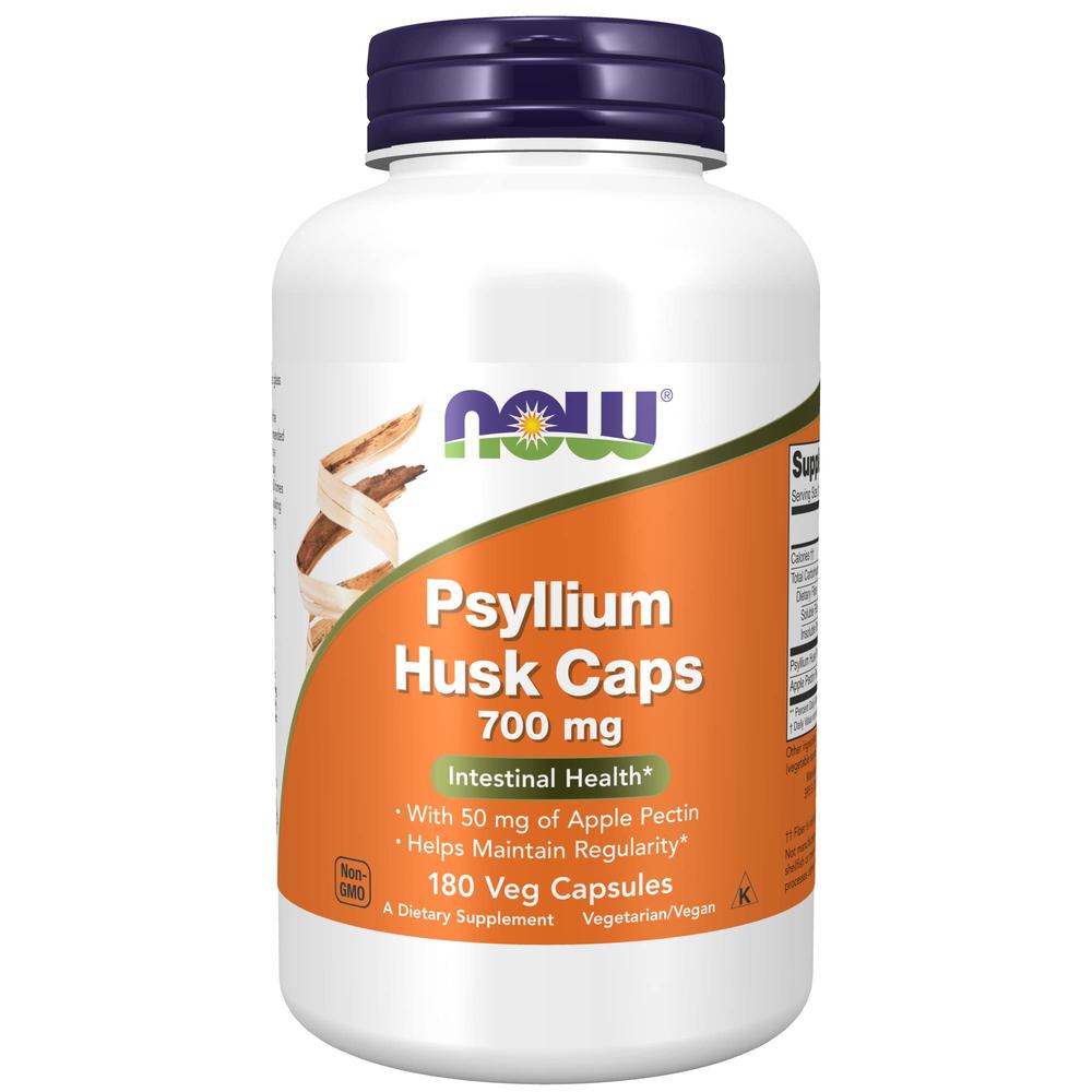 Foto 2 pulgar | Suplemento Now Psyllium Husk 700 Mg 180 Cápsulas