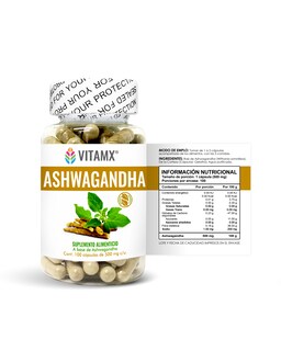 Foto 2 | Ashwagandha 2 Frascos Natsa 100 Cápsulas C/u