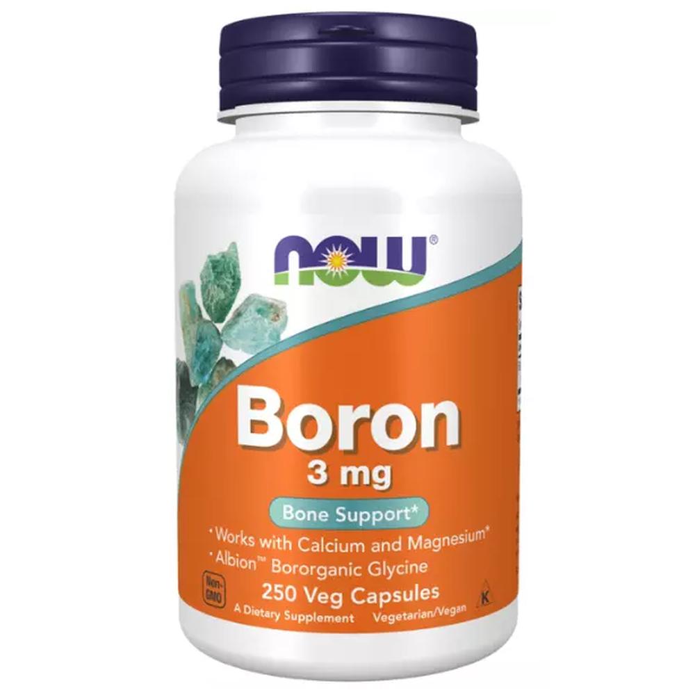 Foto 1 | Boron 3mg Now Boro 250 Cápsulas