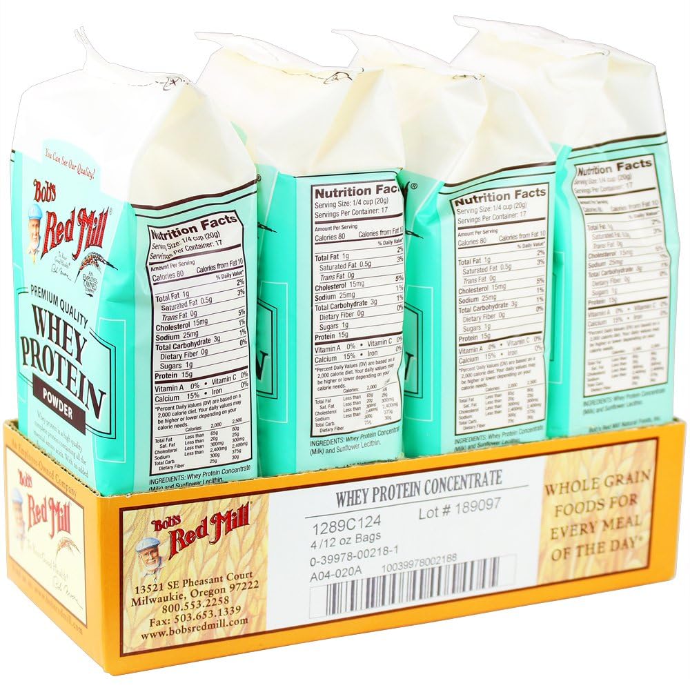 Foto 6 pulgar | Concentrado De Proteína De Suero Bob's Red Mill, Bolsas De 350 Ml (paquete De 4) - Venta Internacional.