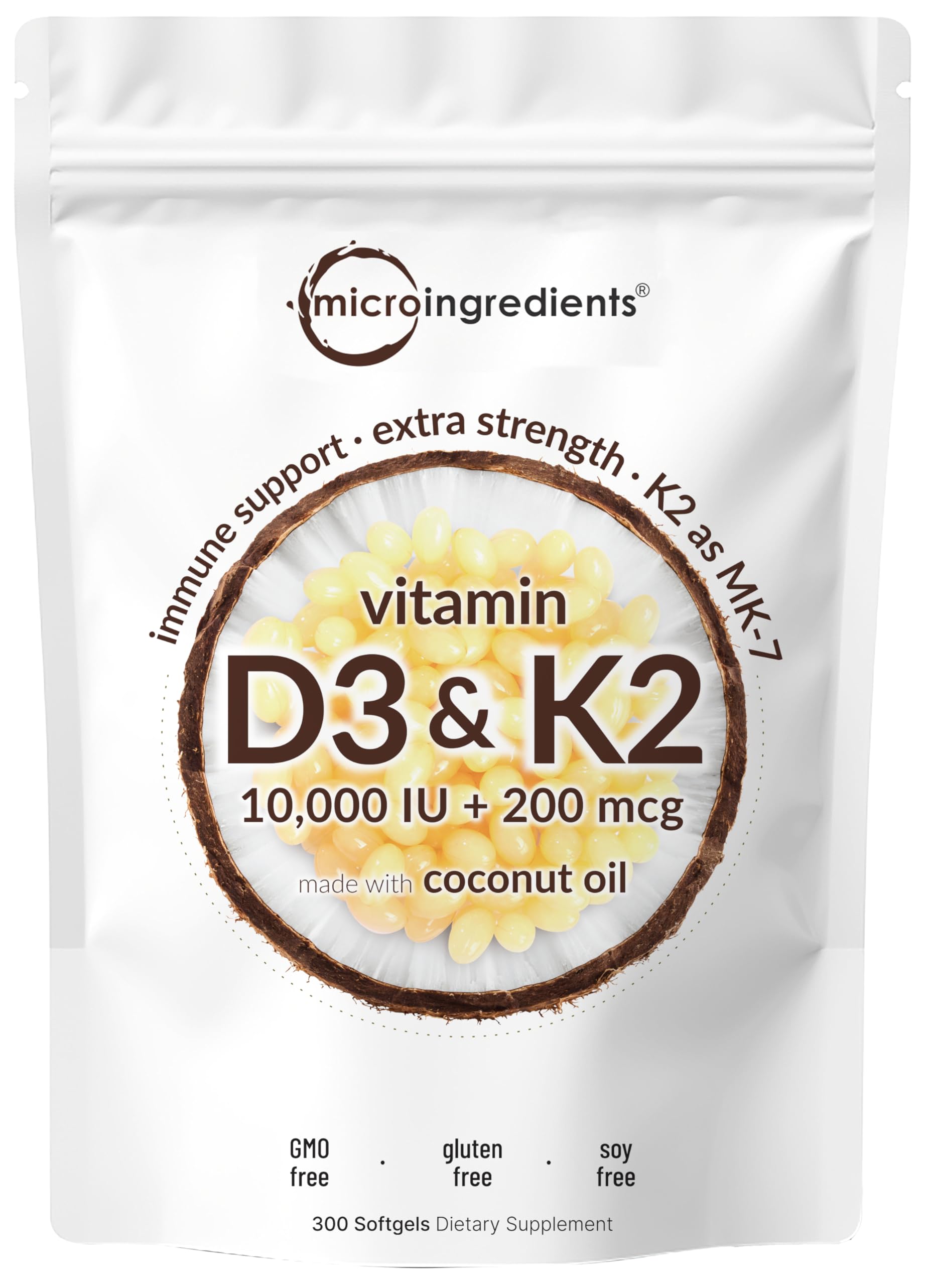 Foto 2 pulgar | Suplemento De Microingredientes: Vitamina D3 10000 Ui + K2 200 Mcg - Venta Internacional.