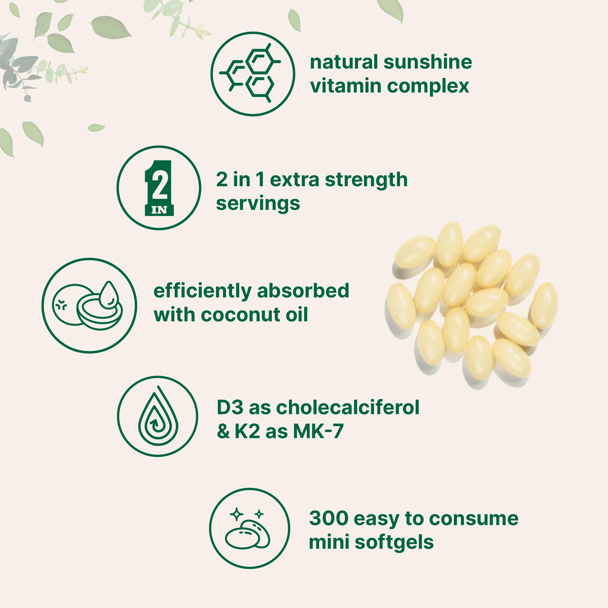 Foto 5 pulgar | Suplemento De Microingredientes: Vitamina D3 10000 Ui + K2 200 Mcg - Venta Internacional.