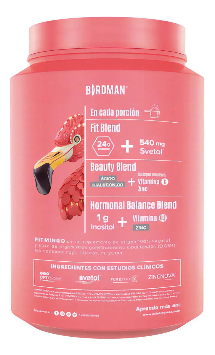 Foto 3 pulgar | Birdman Proteína Vegetal Fitmingo 1020g Sabor Vainilla