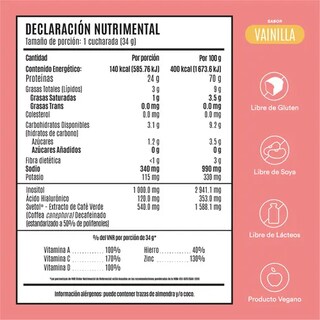 Foto 7 | Birdman Proteína Vegetal Fitmingo 1020g Sabor Vainilla
