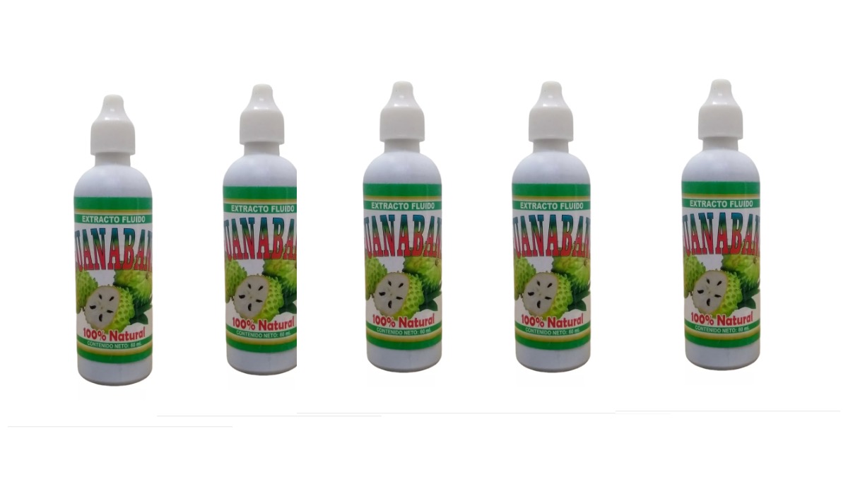 Foto 2 pulgar | Extracto De Guanábana Puro Natural 60ml Antioxidante Original 5 Piezas
