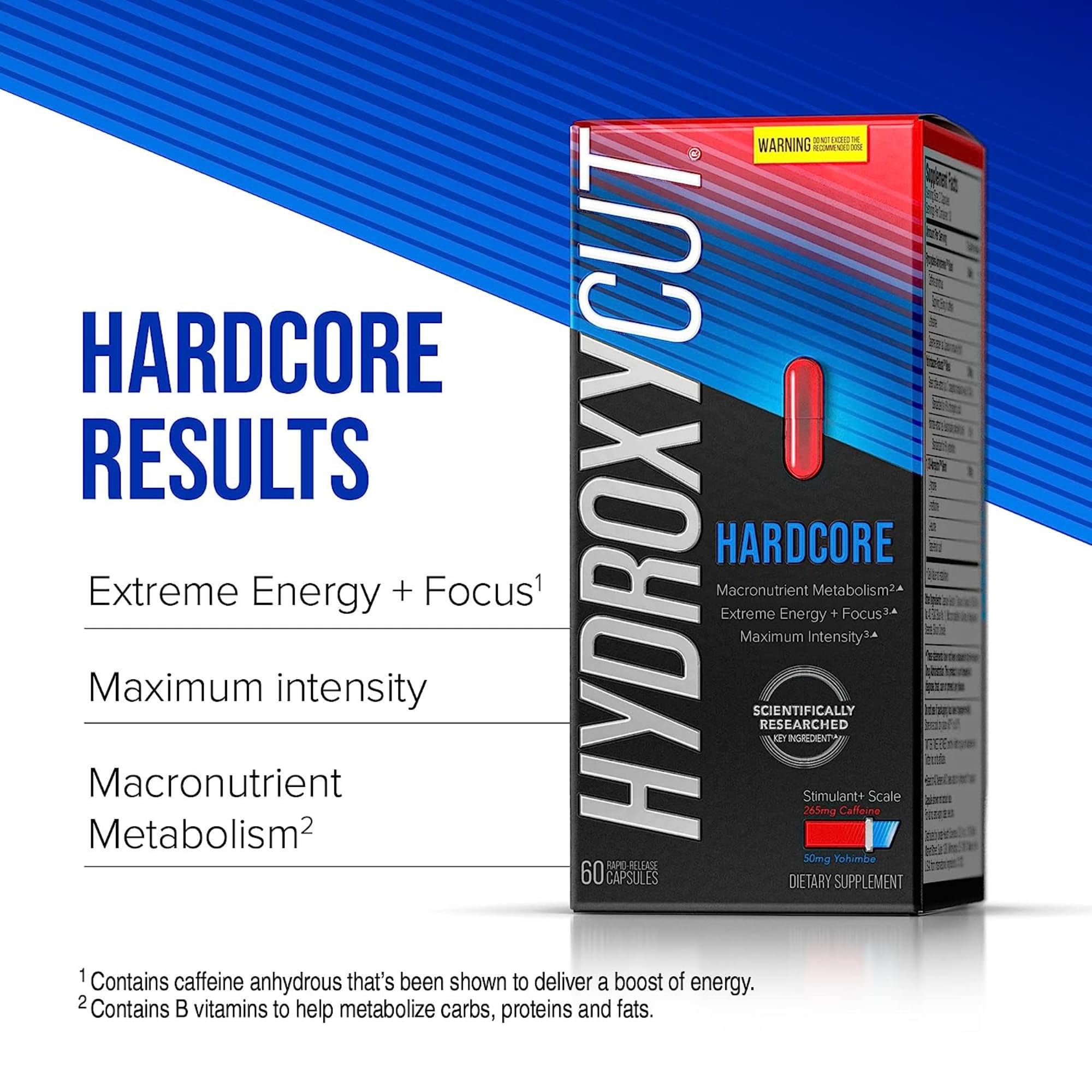Foto 4 pulgar | Suplemento Hydroxycut Hardcore 60 Cápsulas - Venta Internacional.