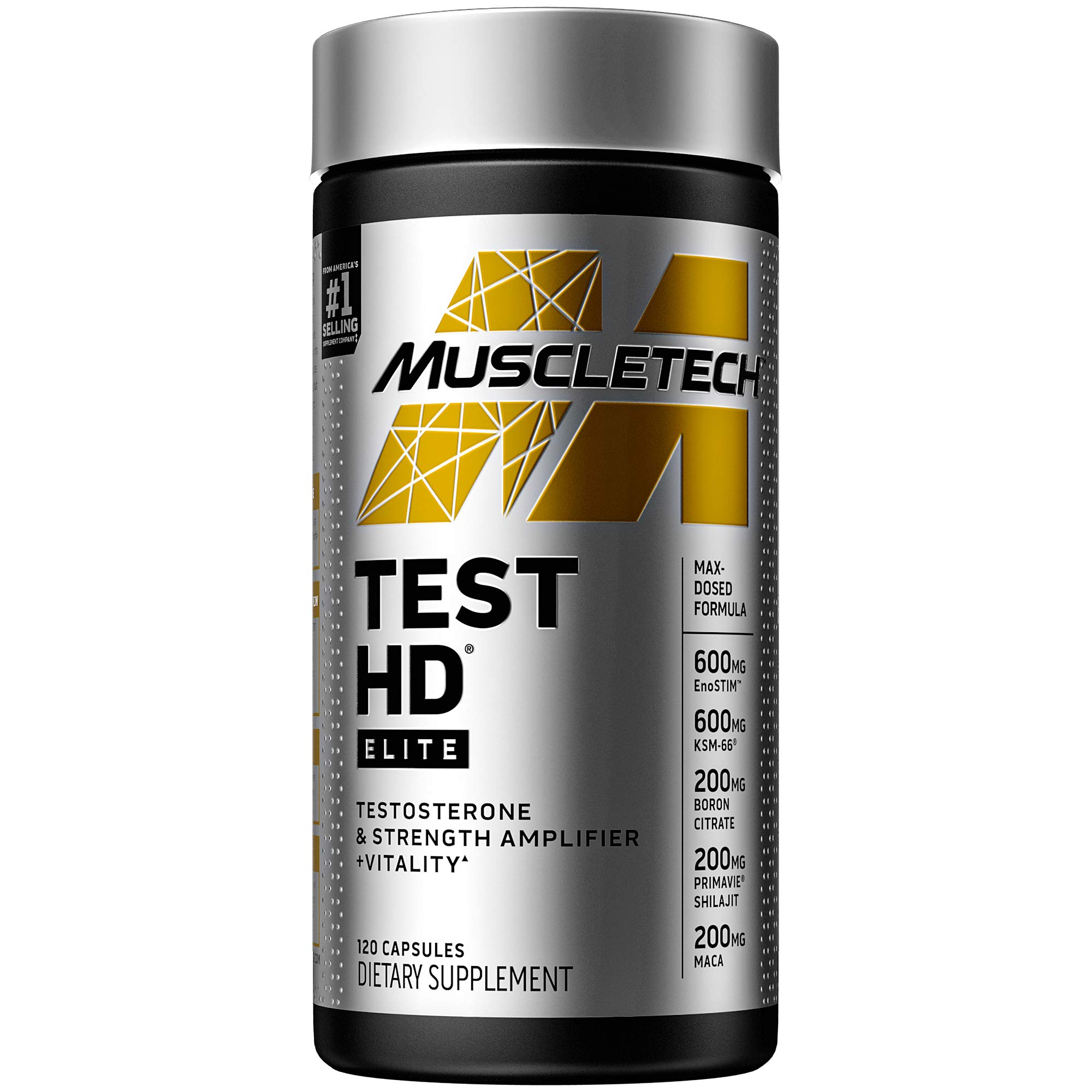 Foto 2 pulgar | Potenciador De Testosterona Muscletech Test Hd Elite 120 Tabletas - Venta Internacional.