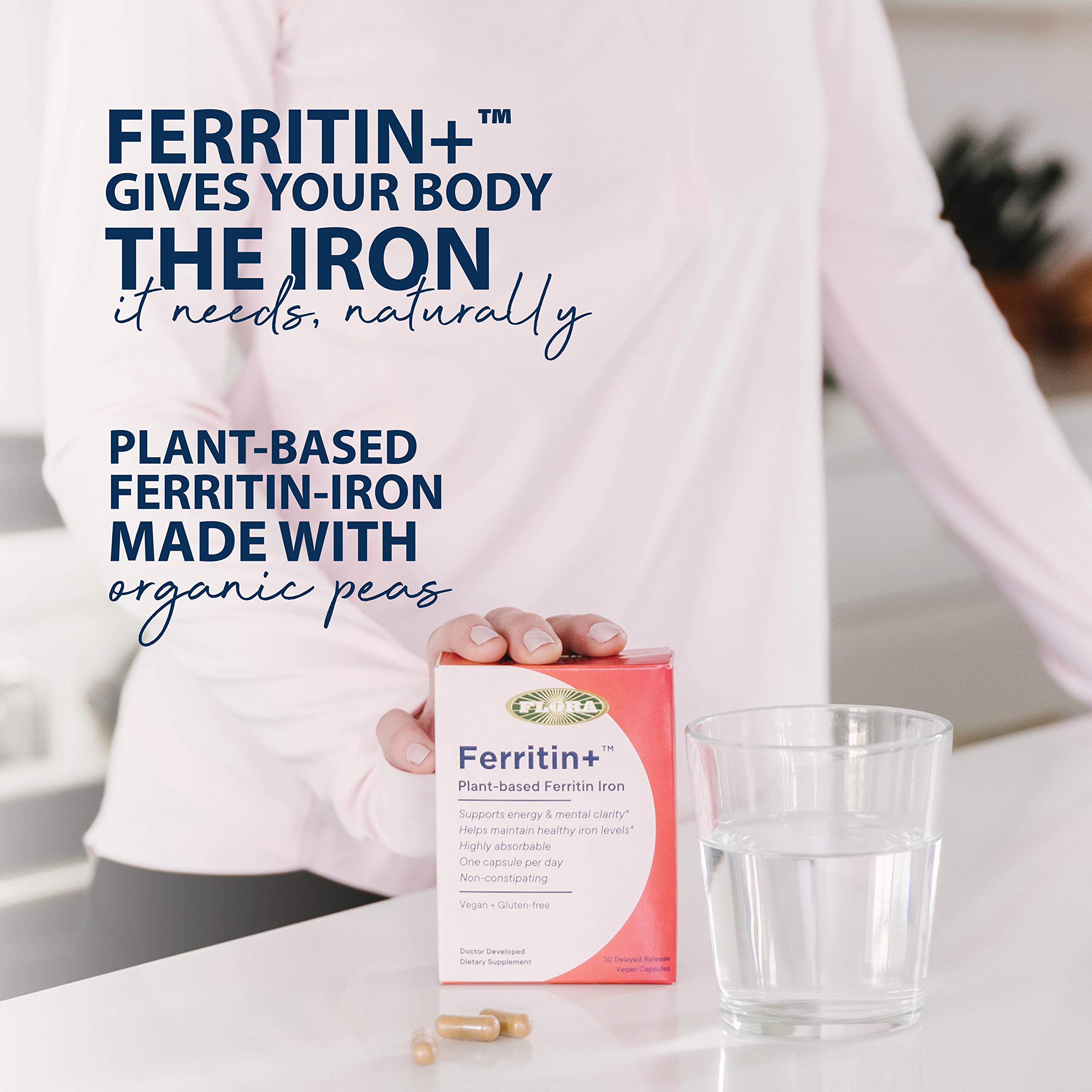 Foto 5 | Suplemento Flora Iron Ferritin+ A Base De Plantas 30 Cápsulas - Venta Internacional.