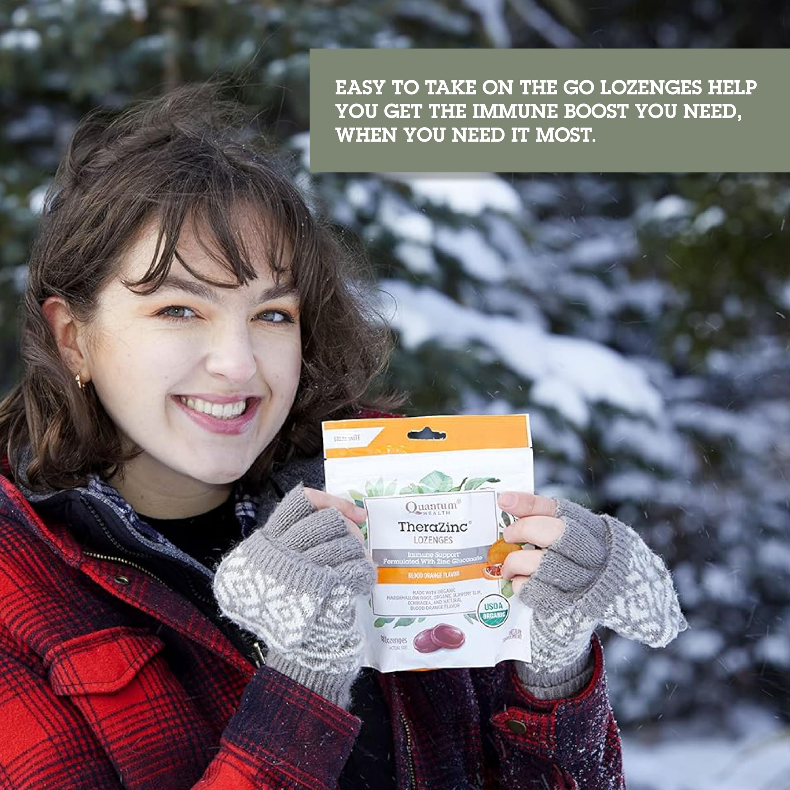 Foto 4 | Zinc Quantum Health Therazinc Naranja Sanguina 18 Pastillas - Venta Internacional