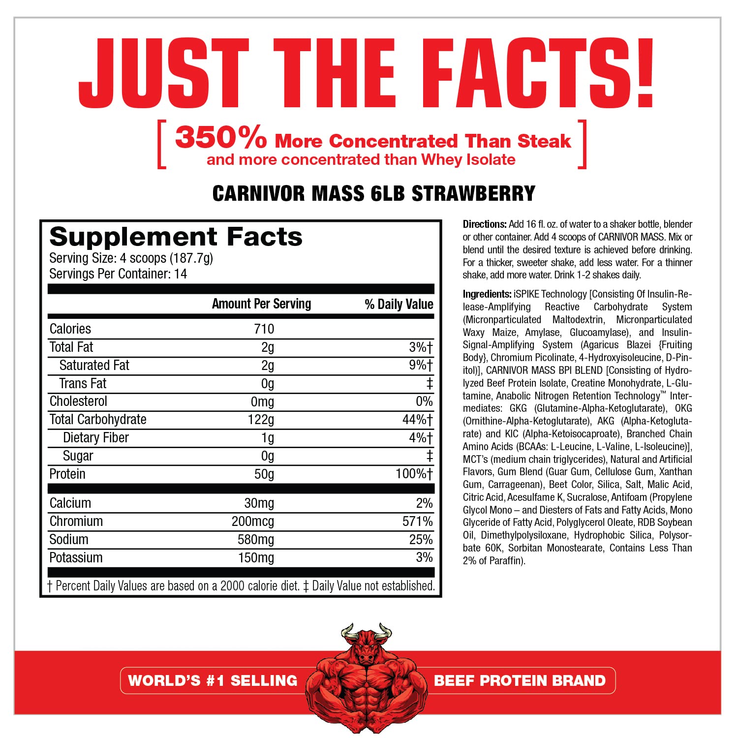 Foto 3 pulgar | Suplemento MuscleMeds Carnivor Mass 2628 g-Venta Internacional