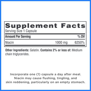 Foto 2 | Suplemento Twinlab Niacina B3 1000 Mg 100 Cápsulas - Venta Internacional.