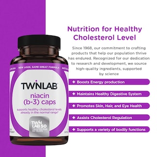Foto 3 | Suplemento Twinlab Niacina B3 1000 Mg 100 Cápsulas - Venta Internacional.