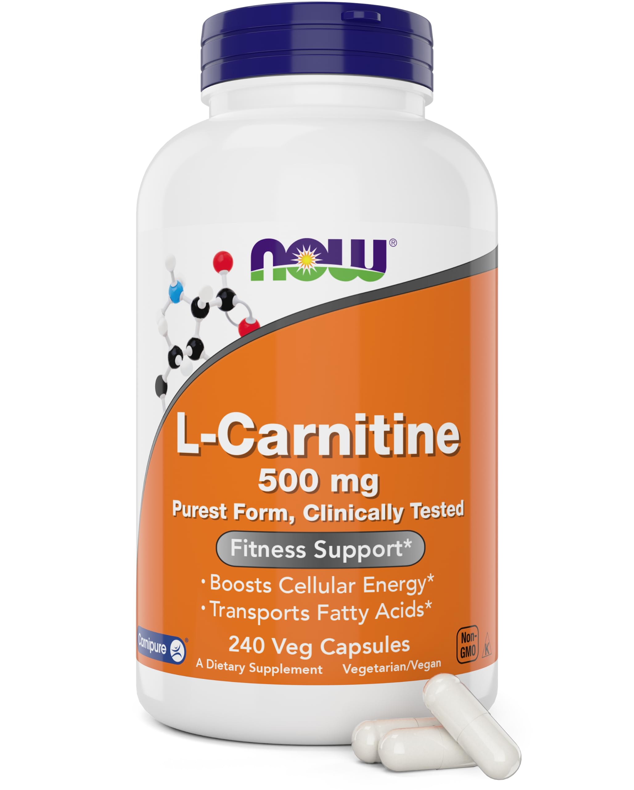 Foto 2 pulgar | Suplemento Now Foods L-carnitina 500 mg 240 Cápsulas Vegetales - Venta Internacional