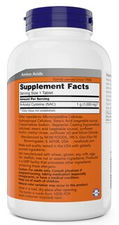 Foto 2 | Supplement Now Foods Nac 1000 mg 250 Comprimidos 2 Frascos - Venta Internacional