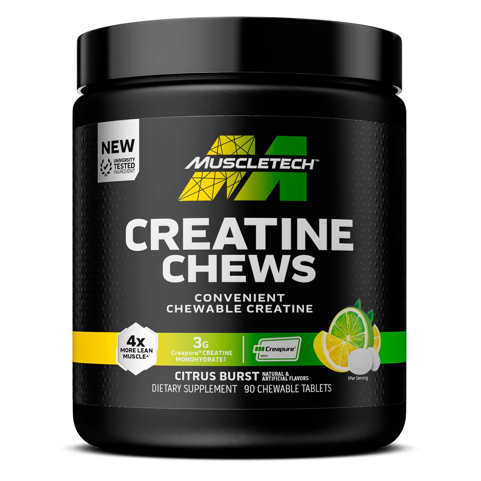 Foto 2 pulgar | Suplemento Muscletech Creatine Chews Creapure 90 Caramelos - Venta Internacional.