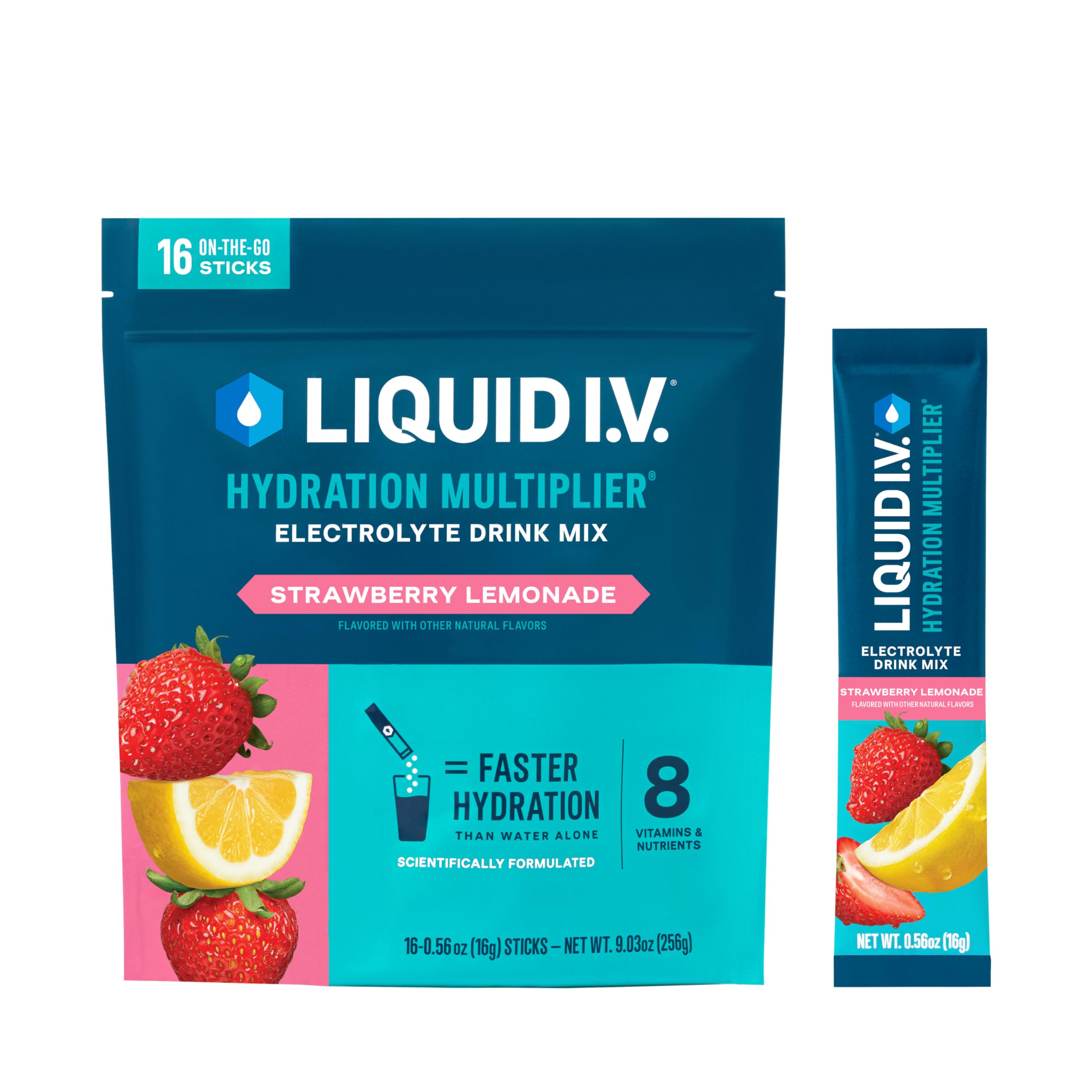 Foto 2 pulgar | Hidratación En Polvo Líquido I.v.  Hydration Multiplier  Strawberry - Venta Internacional.