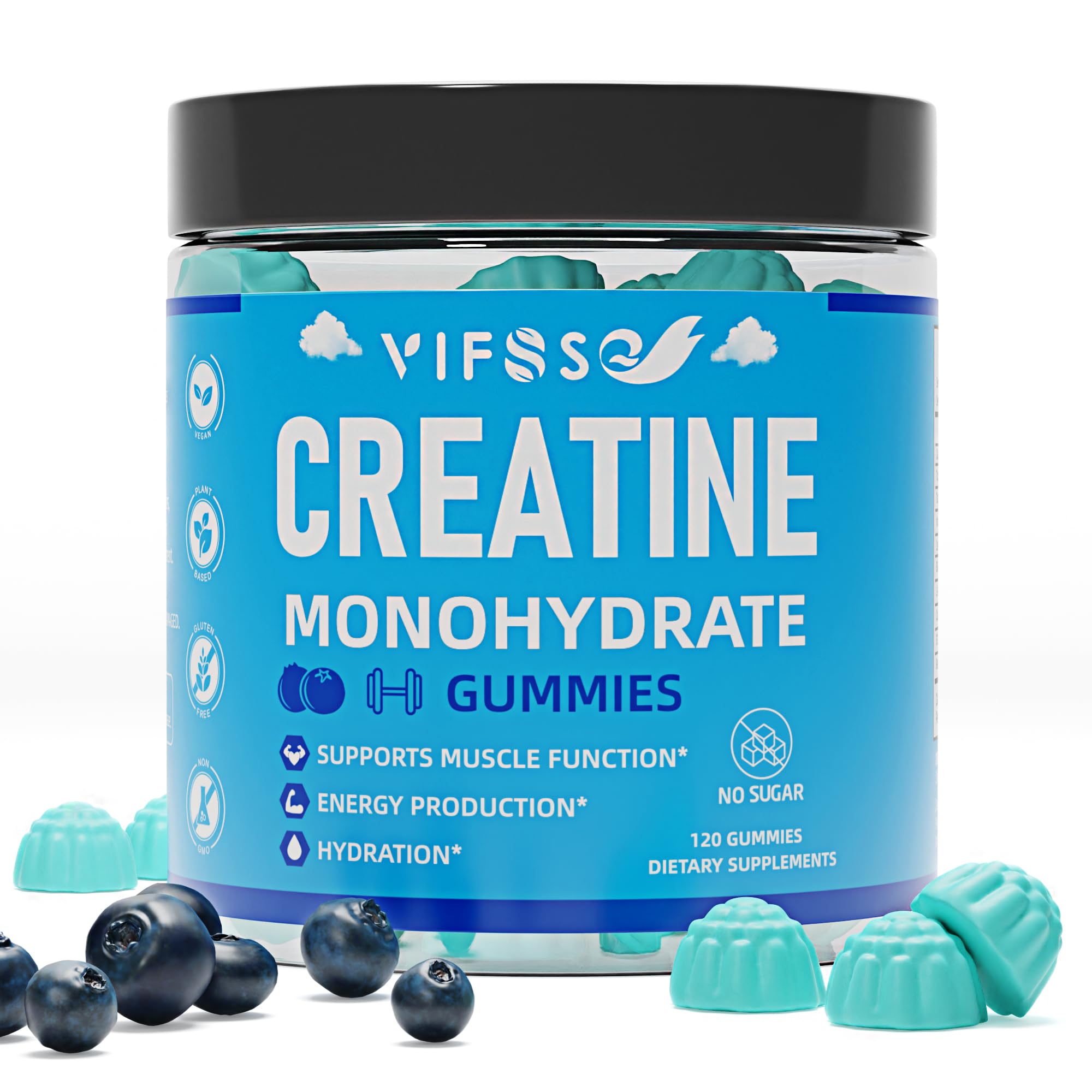Suplemento De Gomitas De Monohidrato De Creatina Vifssg De 5 G Con 1000 Mg De Bcaa - Venta Internacional.