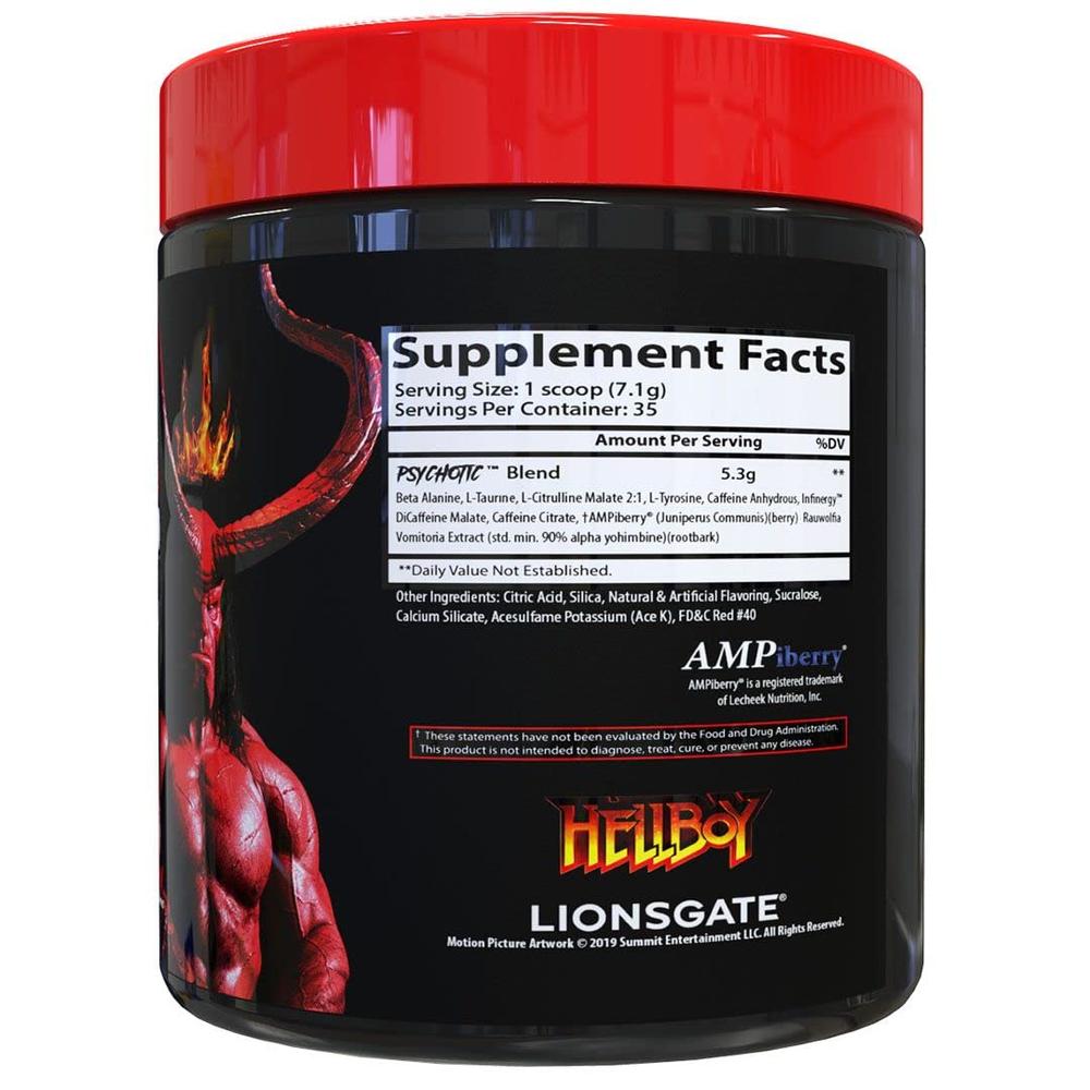 Foto 3 pulgar | Suplemento Alimenticio Pre Entrenamiento Insane Labz Psychotic Hellboy 35 Servicios