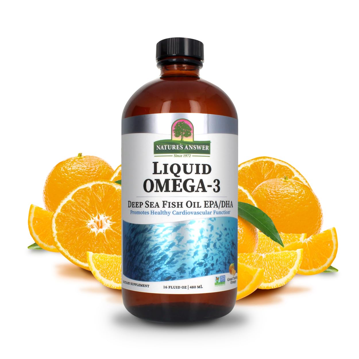 Foto 1 | Suplemento De Aceite De Pescado Líquido Omega-3 De Nature's Answer, 473 Ml - Venta Internacional.
