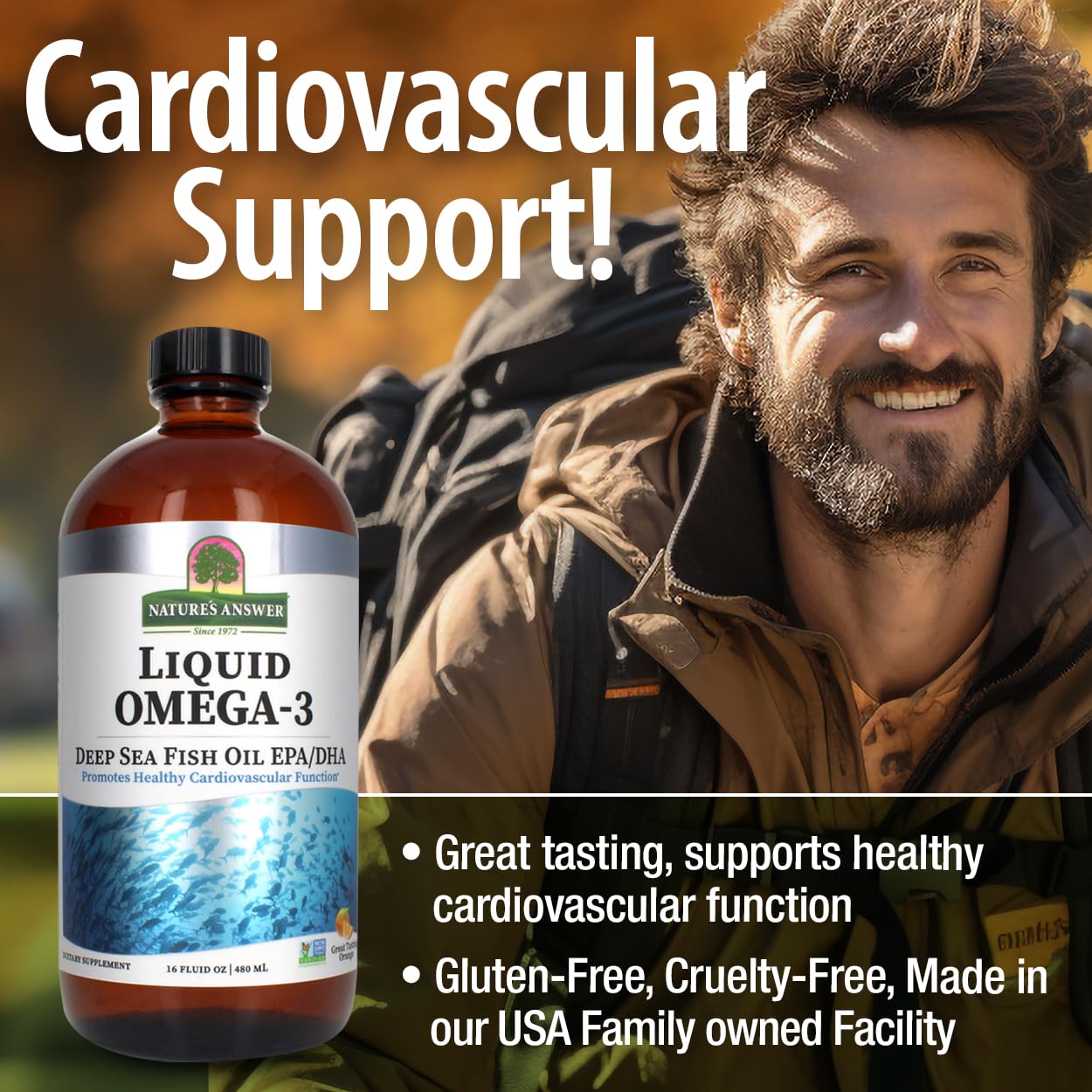 Foto 4 | Suplemento De Aceite De Pescado Líquido Omega-3 De Nature's Answer, 473 Ml - Venta Internacional.