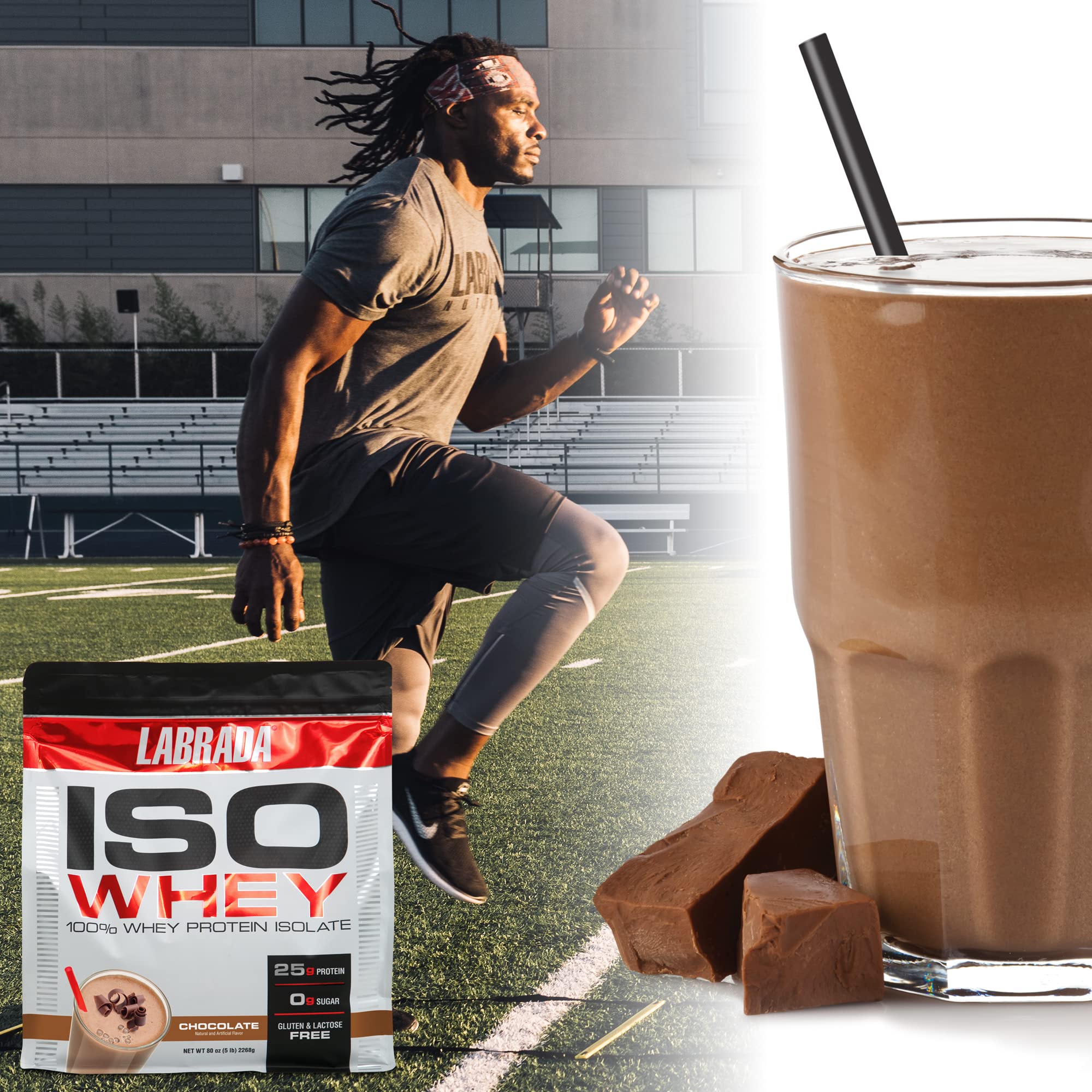 Foto 2 | Chocolate Aislado De Suero Iso Protein Labrada Nutrition, 2,27 Kg - Venta Internacional.