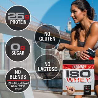 Foto 3 | Chocolate Aislado De Suero Iso Protein Labrada Nutrition, 2,27 Kg - Venta Internacional.