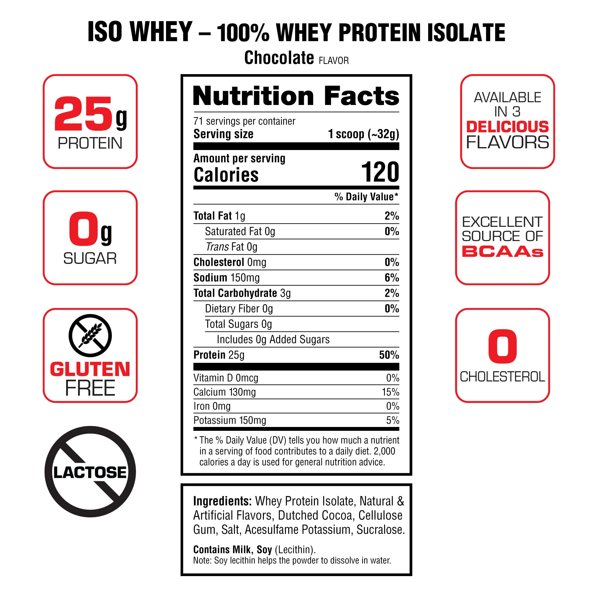 Foto 5 pulgar | Chocolate Aislado De Suero Iso Protein Labrada Nutrition, 2,27 Kg - Venta Internacional.